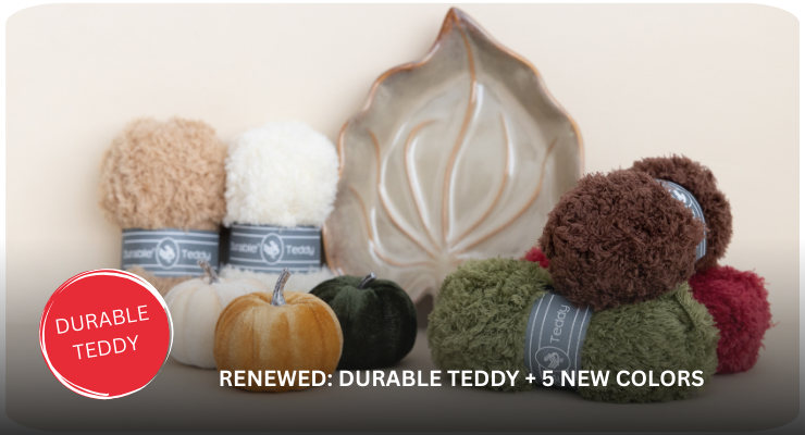 Durable Teddy has been renewed and is now available in five new shades