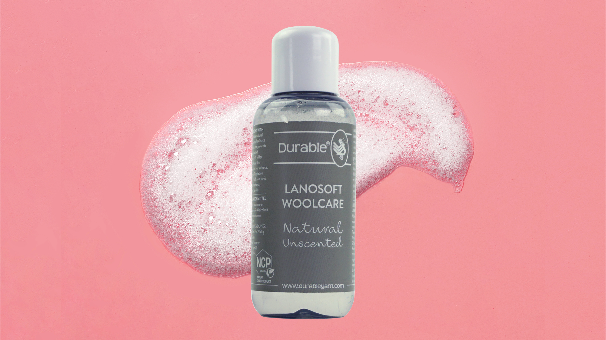 Durable Lanosoft Woolcare, een natuurlijk wolwasmiddel met lanoline.