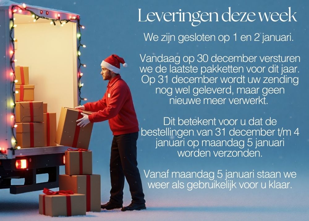 Leveringen rond Oud & Nieuw