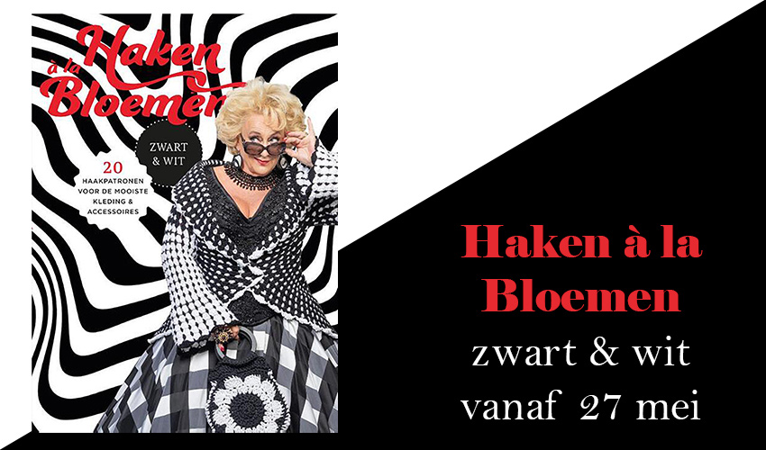 Haken à la Bloemen Zwart en wit